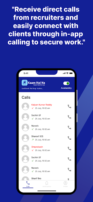 Kaam Hai Na Partner App Screenshot 2