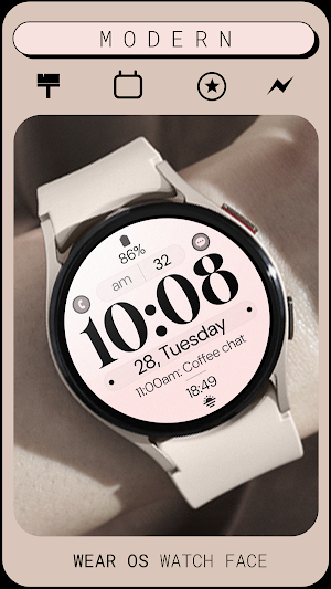 Minimal 3 Pastel Watch Face Screenshot 1