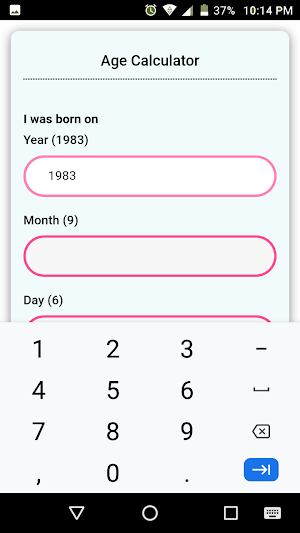 Age Calculator Screenshot 0