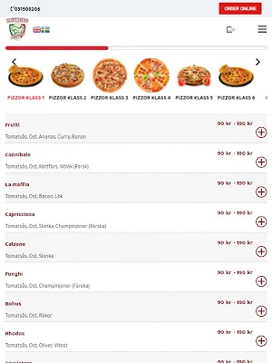 Brunnsbo Pizzeria Screenshot 1
