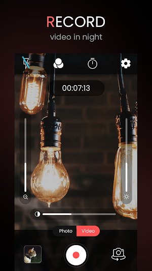 Night Camera Mode: Photo Video Screenshot 1