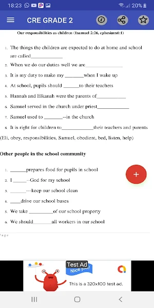 Grade 3: Cre cbc notes Screenshot 1