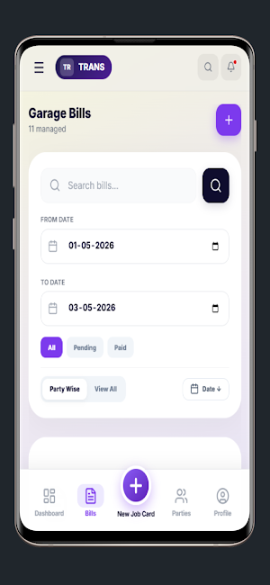 Trans billing Screenshot 1