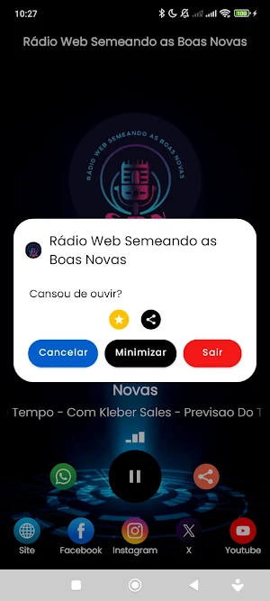 Rádio Web Semeando as Boas N. Screenshot 3