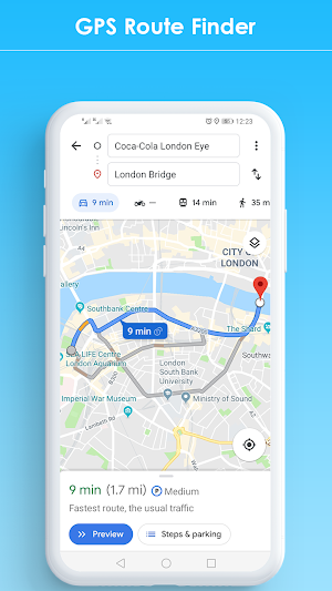GPS Navigation Maps GPS Location Route finder app Screenshot 0
