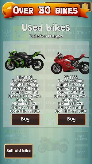 Drag Racing Manager - Motorbike wheelie racing Screenshot 2