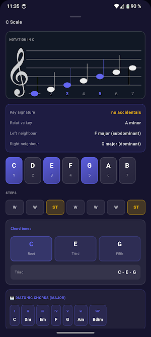 Circle of Fifths Auto Screenshot 2