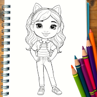Gabbys Dollhouse Coloring Book