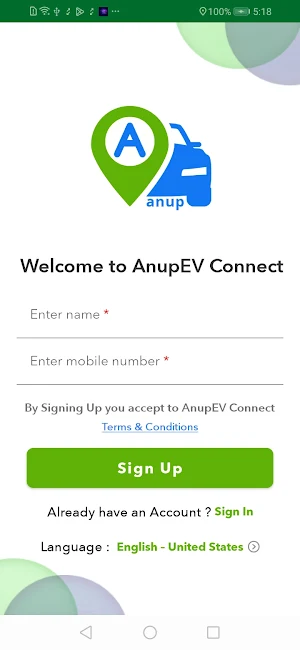 AnupEV Connect Screenshot 2