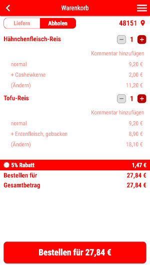 Asia Wok am Aasee Screenshot 1