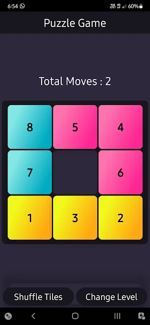 Sliding Puzzle : Number Puzzle Screenshot 2