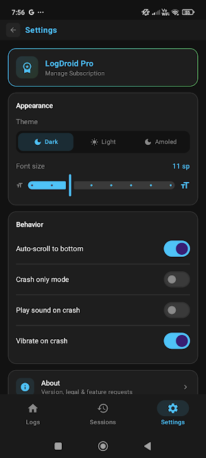 LogDroid: Logcat Debug Viewer Screenshot 3