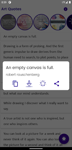 Art Quotes and Sayings Screenshot 0