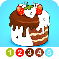 Food color by number for kids