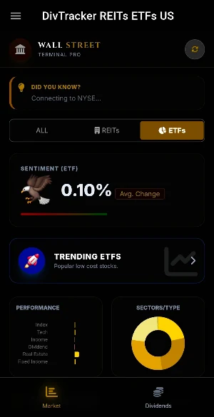 DivTracker: REITs & ETFs US Screenshot 1