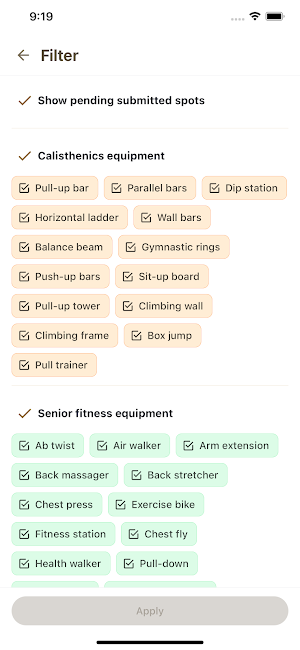 Cali Ape - Pull-up Bar Map Screenshot 3
