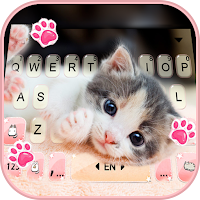 Cute Kitty 2 Keyboard Backgrou
