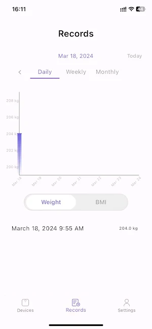 WeighSync Screenshot 1