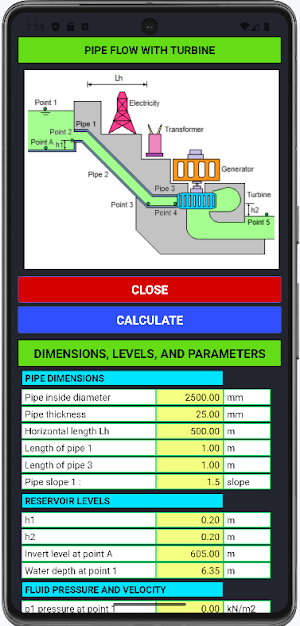 HYDRO CALCULATOR Screenshot 3