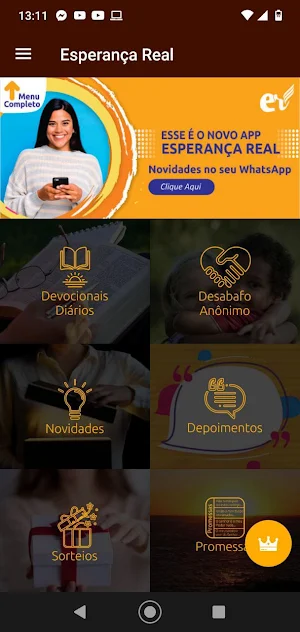 Esperança Real - Devocionais e Relacionamentos Screenshot 1