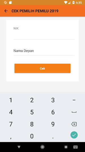 KPU RI PEMILU 2019 Screenshot 2