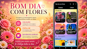 Bom dia com flores Screenshot 1