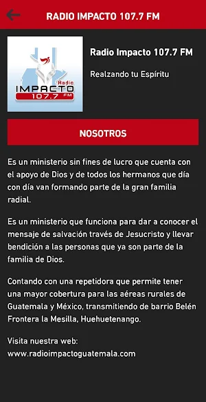 Radio Impacto 107.7 FM Screenshot 1
