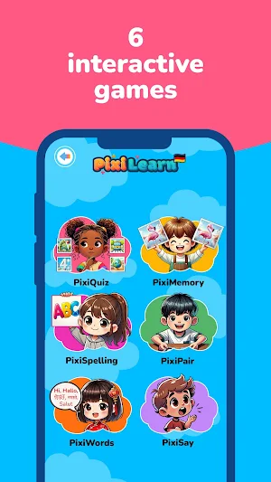 PixiLearn: Fun German Learning Screenshot 1
