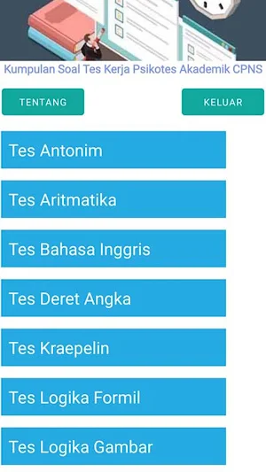 Kumpulan Soal Psikotes CPNS Screenshot 0