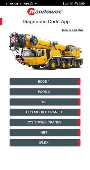 Manitowoc Diagnostic Code App Screenshot 1