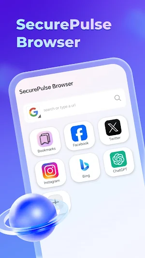 SecurePulse Browser Screenshot 0
