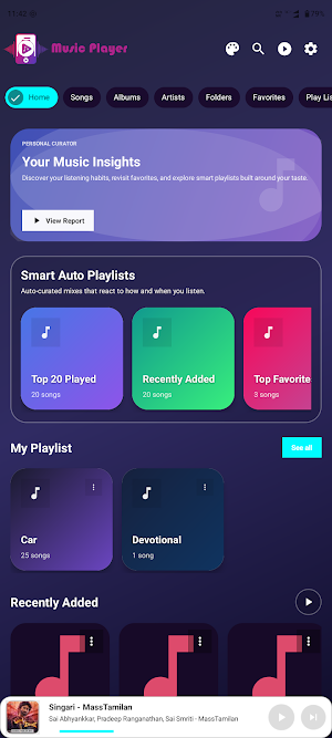 Music Player - Offline Audio Screenshot 0