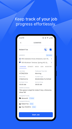 Movermate Crew App Screenshot 1