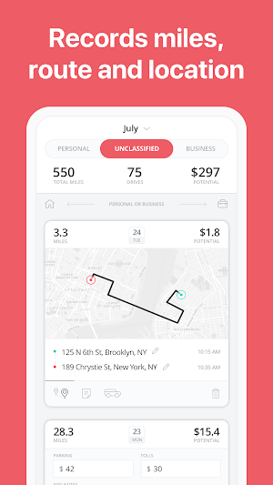 Pathmile - Team Mileage Tracker & Log Screenshot 2