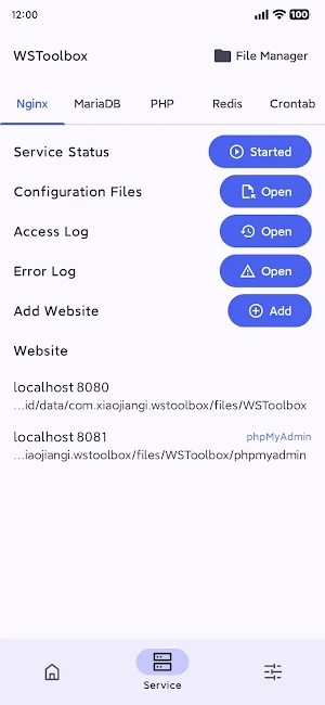 WSToolbox-PHP Dev & Web Server Screenshot 1