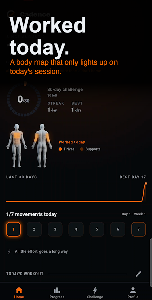 Cadence: Push Up & Rep Counter Screenshot 1