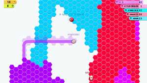 Hexa Land.io Arena grid game Screenshot 0