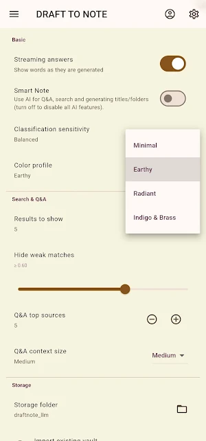 DraftToNote: Self-Organizer Screenshot 2