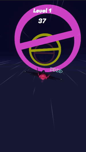 Space Race - Fly and dodge colorful bars in space Screenshot 1