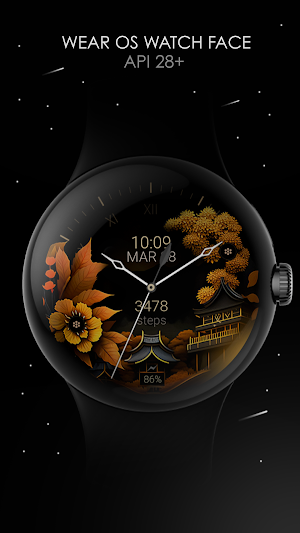 Japan Floral watch face Screenshot 0
