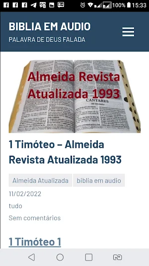 Bíblia em Áudio Almaida ARA Screenshot 1