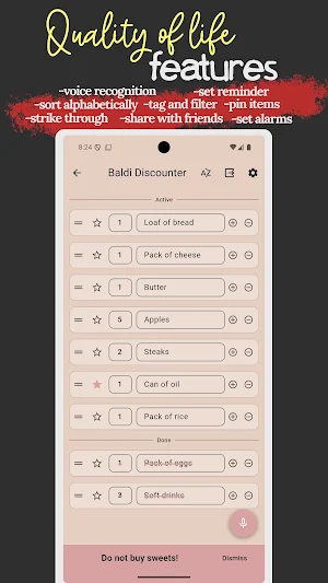 MiniSho: Simple Shopping List Screenshot 2