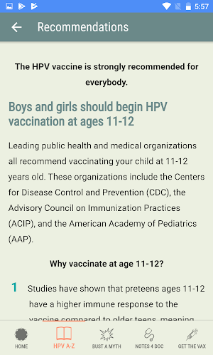 HPVcancerFree Screenshot 1