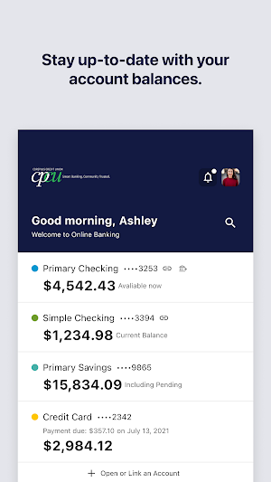 CPCU Mobile Banking Screenshot 1