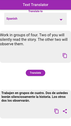 Spanish - English Translator Screenshot 1