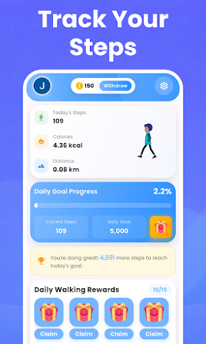 Walk Cash: Steps for Money Screenshot 2