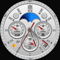 Silver Classic Watch Face