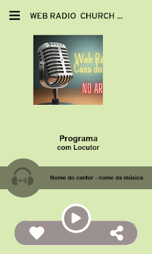 WEB RÁDIO  CHURCH CASA DO PÃO Screenshot 1
