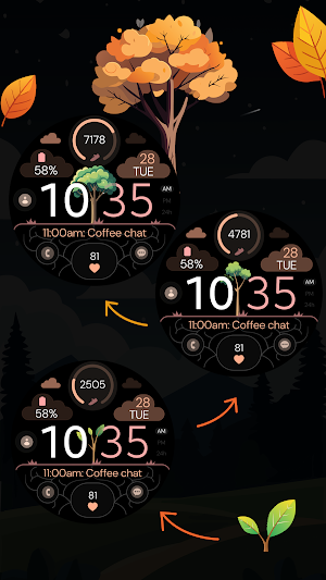 Digital Tree v3 Watch Face Screenshot 2