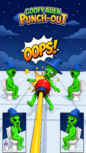 Goofy Alien: Punchout Game Screenshot 1